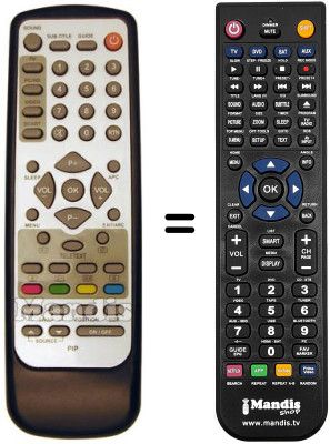 Comandament a distància equivalent DECCA V 32 HCHK