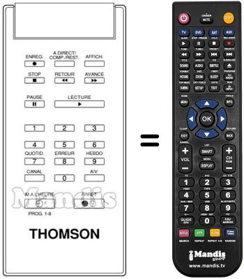 Comandament a distància equivalent Arc En Ciel V 6090 Comandament a distància equivalent Arc En Ciel V 6090