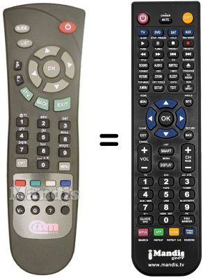 Comandament a dist&agrave;ncia equivalent ACCESS MEDIA STB L 3012