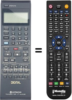 Comandament a dist&agrave;ncia equivalent VT-RM 503 E