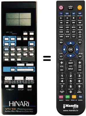 Comandament a distància equivalent VTV 100
