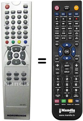 Comandament a dist&agrave;ncia equivalent United UTV 14X83 D (ver. 2)