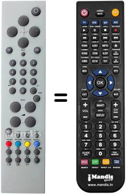 Comandament a distància equivalent Techwood TK 2001 LCD