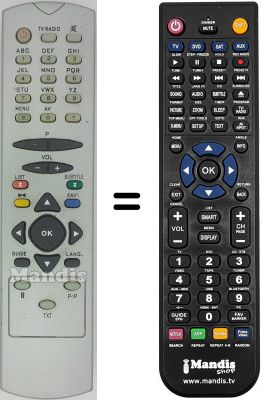 Comandament a dist&agrave;ncia equivalent RC 2548