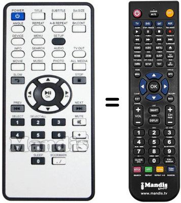 Comandament a dist&agrave;ncia equivalent FREECOM WLAN 450