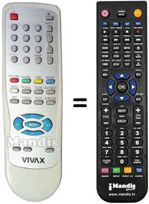 Comandament a dist&agrave;ncia equivalent YKF-79PC-125