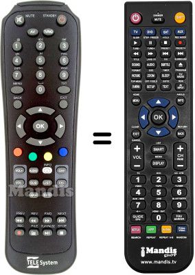 Comandament a distància equivalent Zodiac ZDT 9000 MHP