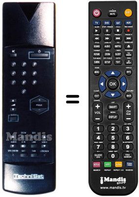 Comandament a distància equivalent Technisat ST 3002 S (ver. 1)