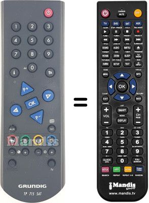 Comandament a dist&agrave;ncia equivalent Grundig STR 2300