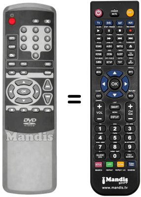 Comandament a distància equivalent Bluesky DV 800