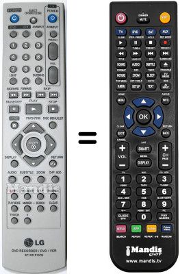 Comandament a dist&agrave;ncia equivalent Goldstar RC 185