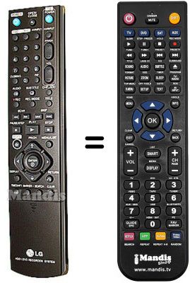 Comandament a distància equivalent LG RH-298 H