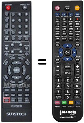 Comandament a dist&agrave;ncia equivalent Sunstech LCX-UD800