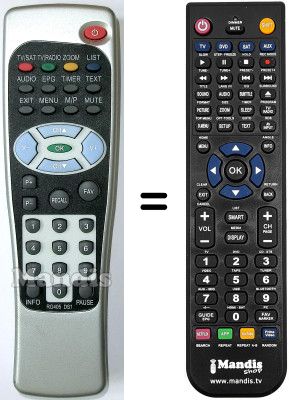 Comandament a distància equivalent CHESS SL 65 / 12