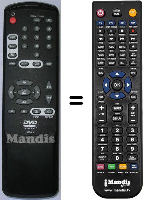 Comandament a dist&agrave;ncia equivalent Thomson DVD 400 SA
