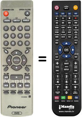 Comandament a distància equivalent Pioneer DV 550
