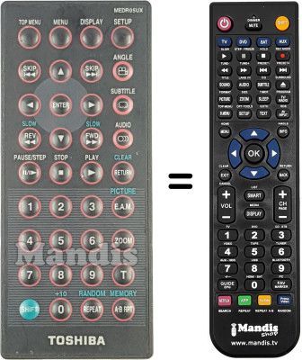 Comandament a distància equivalent MEDR05UX