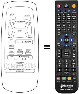 Comandament a distància equivalent Sinudyne SV11000