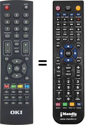 Comandament a distància equivalent Oki L221A-PHDTUV