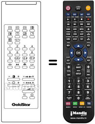 Comandament a dist&agrave;ncia equivalent LG 105-042E