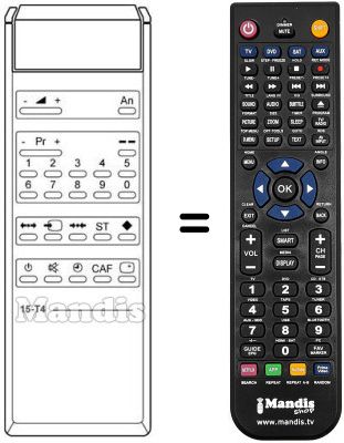 Comandament a distància equivalent Cge 15T4