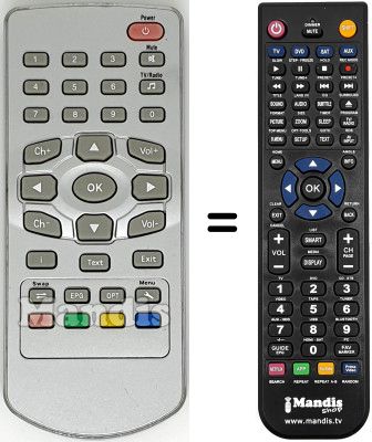 Comandament a distància equivalent REMCON586