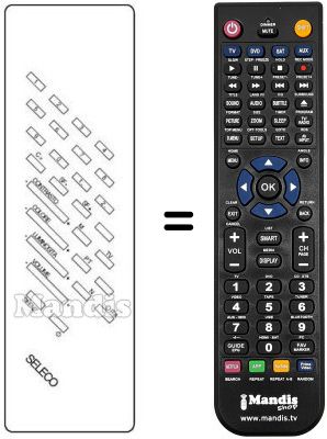 Comandament a distància equivalent REMCON166 Comandament a distància equivalent REMCON166