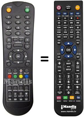 Comandament a distància equivalent ASANO 32DF3002H