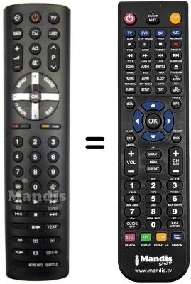 Comandament a distància equivalent REMCON740