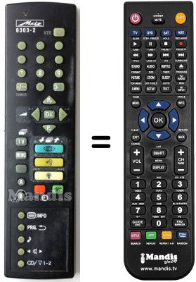 Comandament a distància equivalent Metz 63TB72100MT