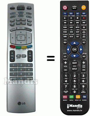 Comandament a distància equivalent LG 6710900011W