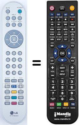 Comandament a distància equivalent LG 15LC1R