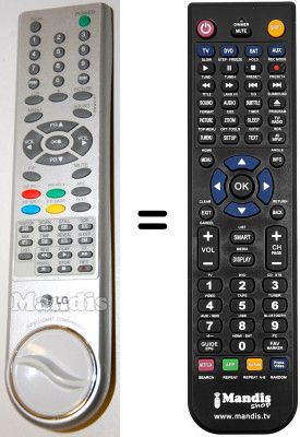 Comandament a distància equivalent LG RE49NZ21RB