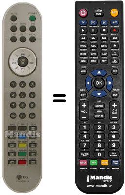 Comandament a dist&agrave;ncia equivalent LG 6710V00091A