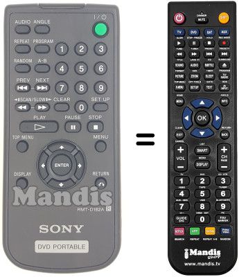 Comandament a distància equivalent RMT-D182A