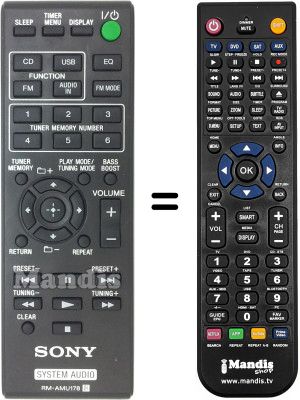 Comandament a distància equivalent RMAMU178