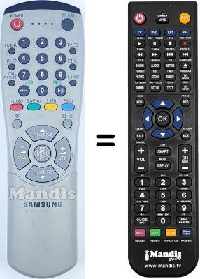 Comandament a distància equivalent Samsung AA59-00116B