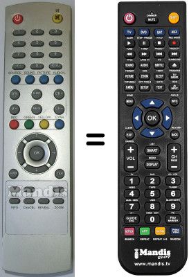 Comandament a distància equivalent Airis MW149