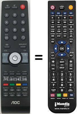 Comandament a distància equivalent AOC L42HA81
