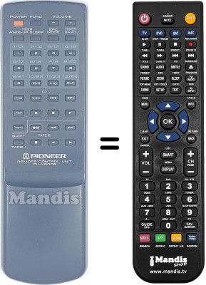 Comandament a distància equivalent Pioneer XR-P340