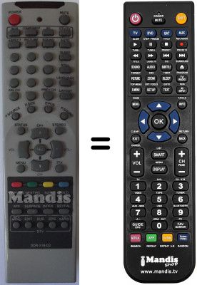 Comandament a distància equivalent Airis MW159