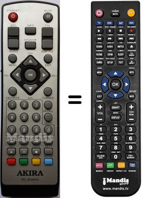 Comandament a distància equivalent AKIRA DHB-B36HU
