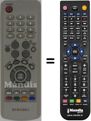 Comandament a dist&agrave;ncia equivalent Samsung 710MP