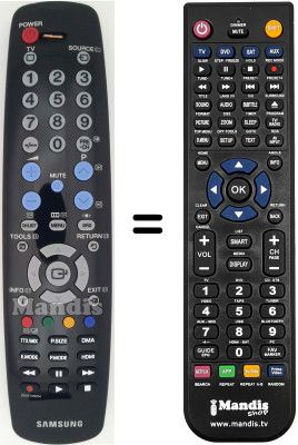 Comandament a distància equivalent Samsung LE37A431T2/XXH