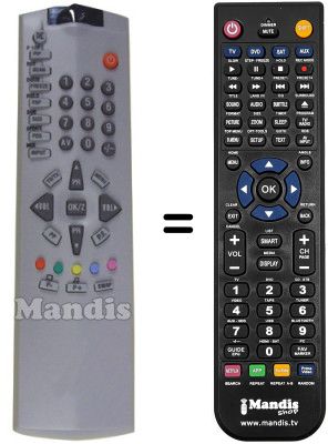 Comandament a distància equivalent Akai CTB32PK8A