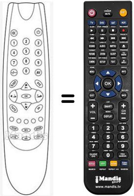 Comandament a distància equivalent RC12.1A