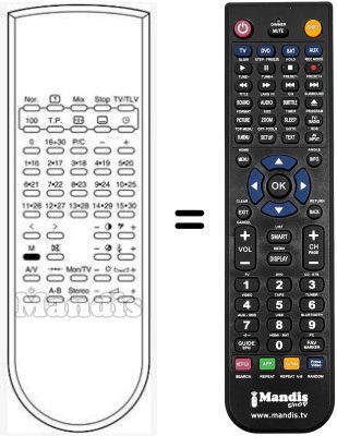 Comandament a dist&agrave;ncia equivalent RC1