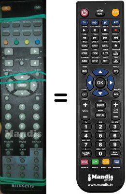 Comandament a distància equivalent Blusens H9132-1070555