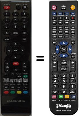 Comandament a distància equivalent RC-038