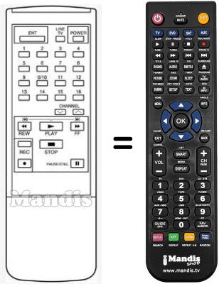 Comandament a distància equivalent RC050
